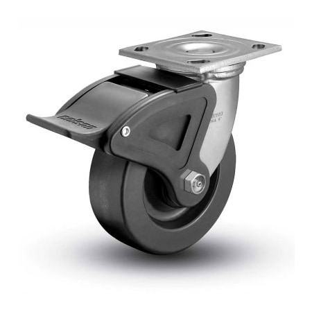 Colson Colson 4 Series Swivel Plate Caster 4.04109.339 BRK4 Phenolic Total Lock Brake 4" Dia. 800 Lb. 4.04109.339 BRK4